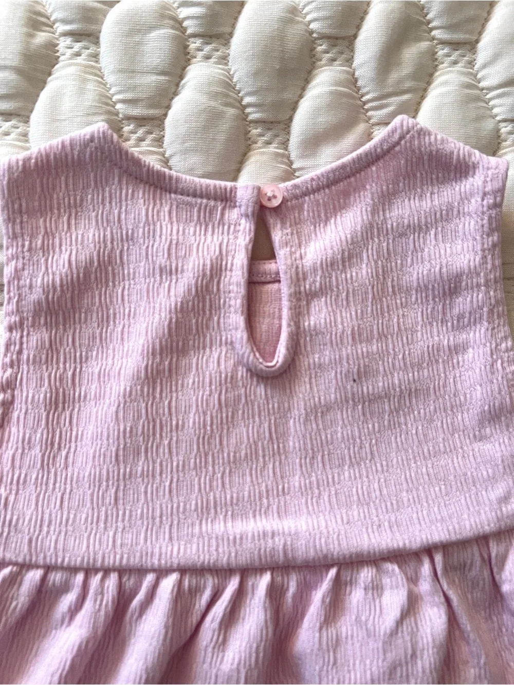 Old Navy Floral Crochet Dress Bloomer Set Baby Girl 12-18M Pink Spring Summer